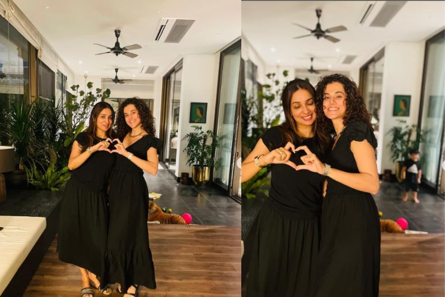 Taapsee Pannu and Kanika Dhillon Celebrate 'Haseen Dilruba' Anniversary