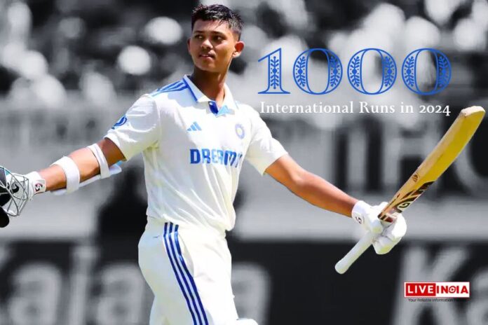 Yashasvi Jaiswal Becomes First Player to Reach 1000 Intl Runs in 2024