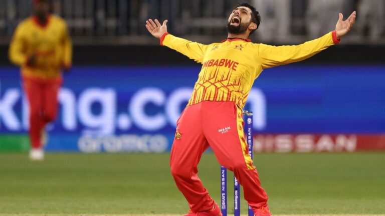 "The heavy roller in innings break did the trick": Zimbabwe skipper Raza