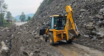 Landslides Block Tanakpur Champawat National Highway in Uttarakhand