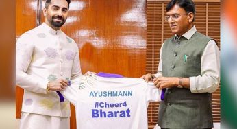 Ayushmann Khurrana, Mansukh Mandaviya Kick Off Campaign to Cheer for Team India at Paris 2024