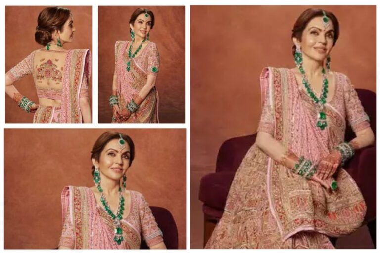 Nita Ambani’s Zardozi Ghagra Blouse Features Names of Her Children, Grandchildren