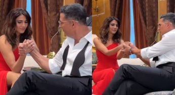 Akshay Kumar and Vaani Kapoor’s Playful Thumb War Sparks Fun Ahead of ‘Khel Khel Mein’ Release