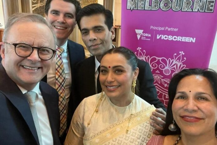 Australian PM Takes a Selfie with Rani Mukerji & Karan Johar