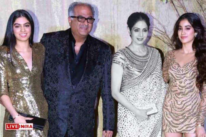 Boney and Khushi Kapoor Pay Heartfelt Tributes to Sridevi