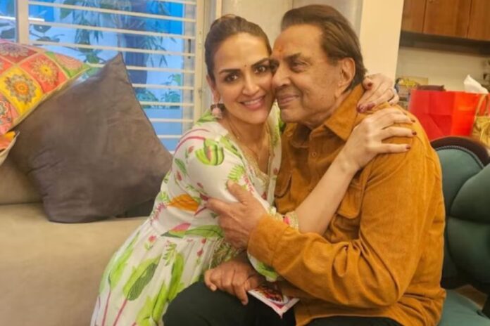 Esha Deol Shares Heartfelt Picture with Dad Dharmendra: 'You Mean the World to Me