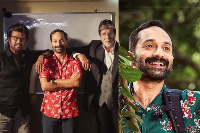 Fahadh Faasil Celebrates Birthday with Rajinikanth and Amitabh Bachchan on Vettaiyan Set