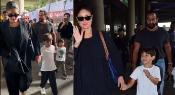 Kareena and Saif Return to Mumbai After European Vacation with Kids