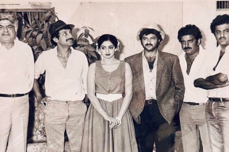 Nostalgia Unveiled: Boney Kapoor Shares Iconic Throwback Photo of Sridevi and Anil Kapoor from ‘Mr. India’ Shoot