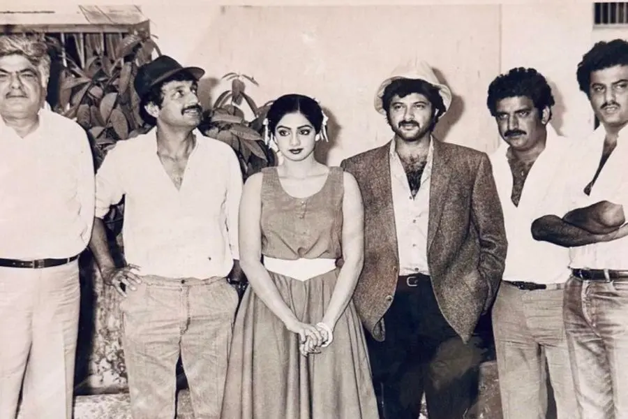 Nostalgia Unveiled: Boney Kapoor Shares Iconic Throwback Photo of Sridevi and Anil Kapoor from 'Mr. India' Shoot