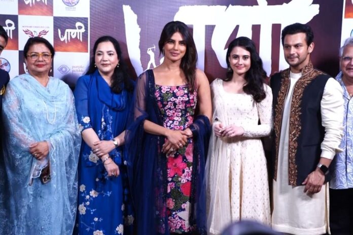 Priyanka Chopra Stuns in Desi Attire at 'Paani' Screening with Family