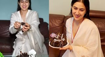 Sara Ali Khan Celebrates Birthday with Mumbai Paps, Shares Cake and Sweets