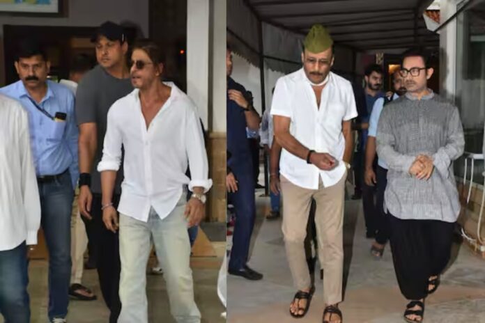 Shah Rukh Khan, Aamir Khan, and Jackie Shroff Pay Respects at Veteran Photographer Pradeep Bandekar's Prayer Meet