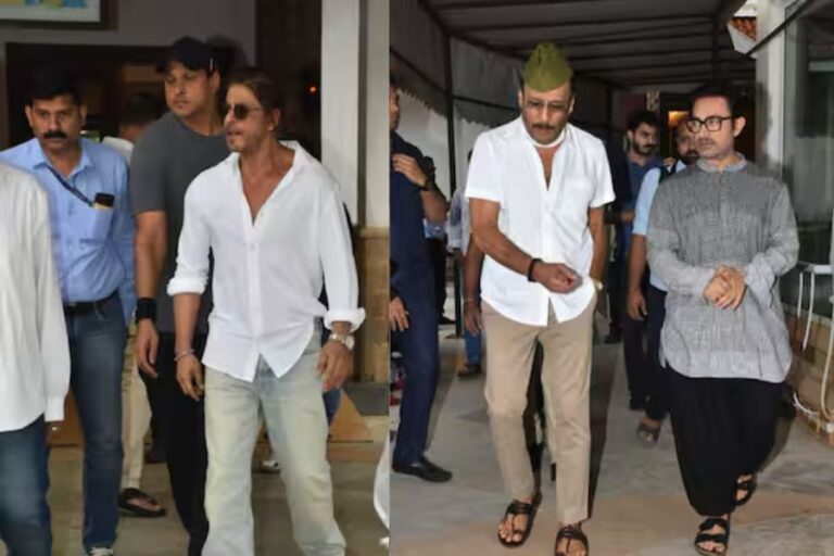 Shah Rukh Khan, Aamir Khan, and Jackie Shroff Pay Respects at Veteran Photographer Pradeep Bandekar’s Prayer Meet