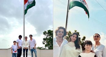 Shah Rukh Khan Celebrates Independence Day with Family, Greets Fans Outside Mannat