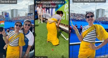 Taapsee Pannu Enjoys Paris Olympics with Mathias Boe and Sister Shagun