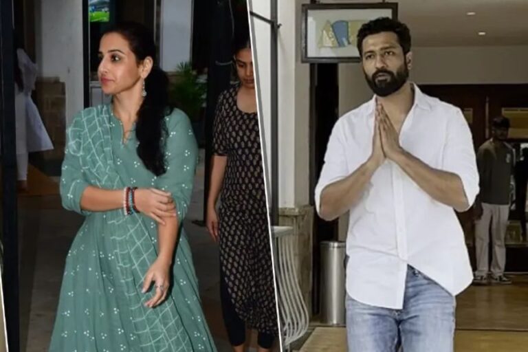 Vicky Kaushal, Vidya Balan, and Bollywood Icons Pay Tribute at Veteran Photographer Pradeep Bandekar’s Prayer Meet