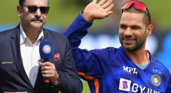 Ravi Shastri Pays Tribute to Shikhar Dhawan