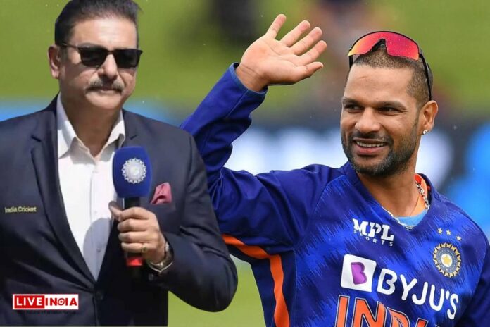 Ravi Shastri Pays Tribute to Shikhar Dhawan