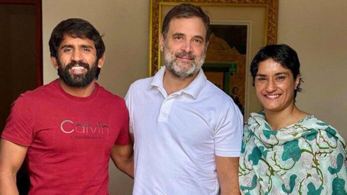 Wrestlers Vinesh Phogat And Bajrang Punia Set To Join Congress Party Today