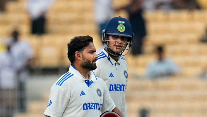 IND VS BANG : Unbeaten Duo Gill-Rishabh Pant Guided India To A Solid Position At 205/3 By Lunch On Day 2