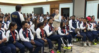 PM Modi Hosts Indian Paralympians At His Residence