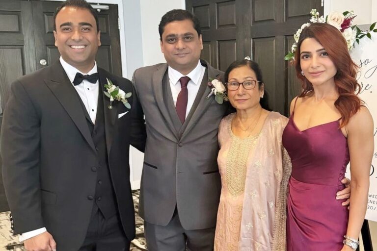 Samantha Slays In Purple Gown At Brother David’s Wedding, See Famjam Pics!