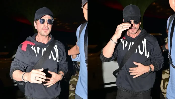 SRK Mobbed by Fans at Mumbai Airport as He Heads to Abu Dhabi for IIFA 2024