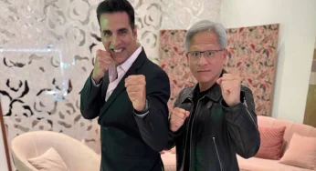 Akshay Kumar Strikes A Fun Pose With NVIDIA CEO Jensen Huang