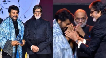 Amitabh Bachchan Honours Telugu Star Chiranjeevi With ANR Award