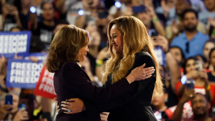 Beyonce Campaigns For Kamala Harris At Houston Rally