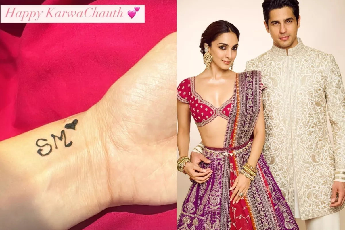 From 'Kiara Advani' To 'Kriti Kharbanda', Bollywood Divas Flaunt Their Minimal Mehendi On Karva Chauth