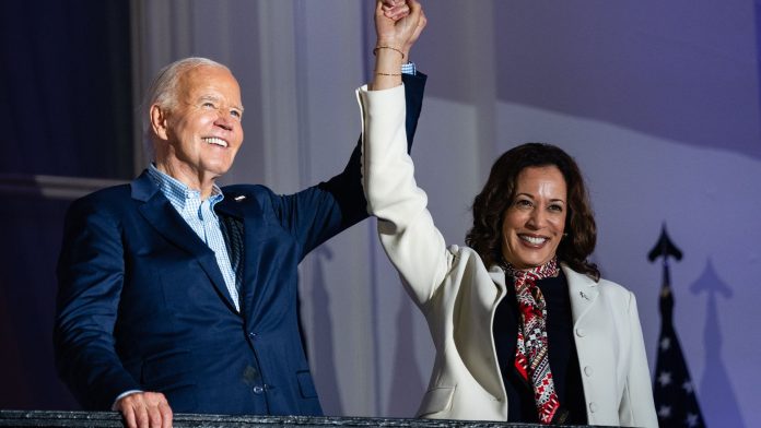 Biden Praises Kamala Harris' Leadership and Character, Takes a Dig at Trump