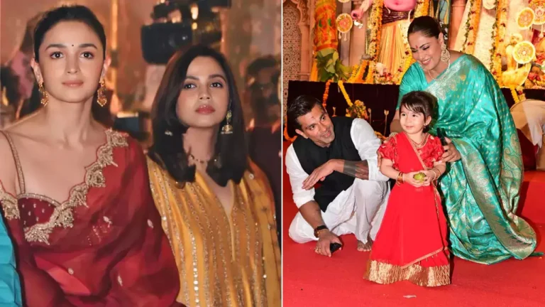 Bollywood Celebs Seek Blessings At Durga Puja Pandal, See Pics