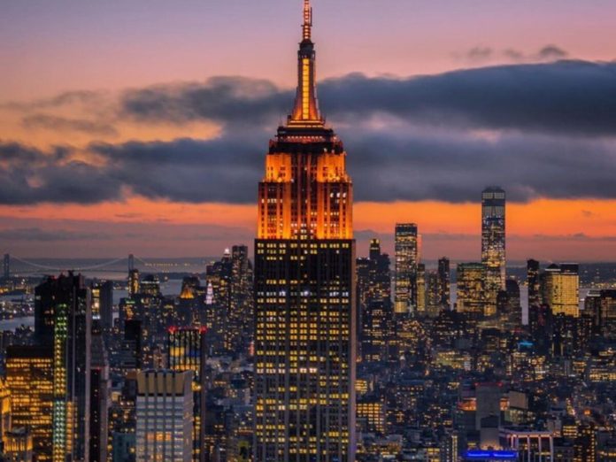 Empire State Building in New York Lights Up for Diwali