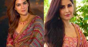 Katrina Kaif And Kriti Sanon Showcases Their Love For Sarees During Navratri celebrations