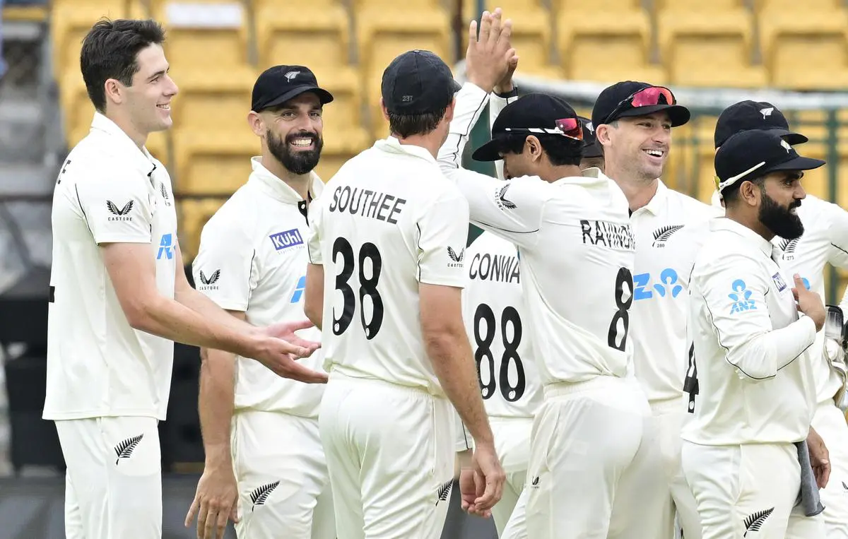 New Zealand Crushes India By 8 Wickets After 36 Years In Bengaluru