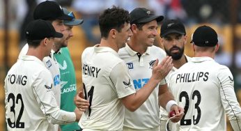 New Zealand Need 107 Runs For Victory Against India In Bengaluru