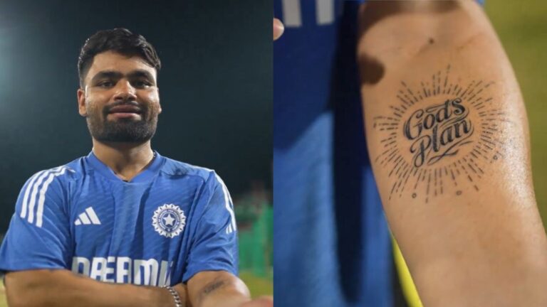 Rinku Singh Unveils Story Behind His New Tattoo "God's Plan"