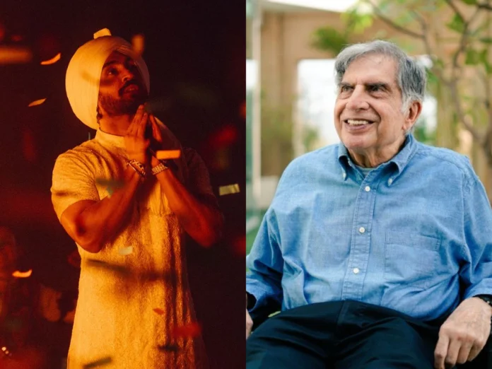 Diljit Dosanjh Pays Heartfelt Tribute To Veteran Ratan Tata During His Concert