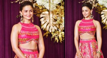 Alia Bhatt Repeats Her Vibrant Mehendi Lehenga At Manish Malhotra’s Diwali bash