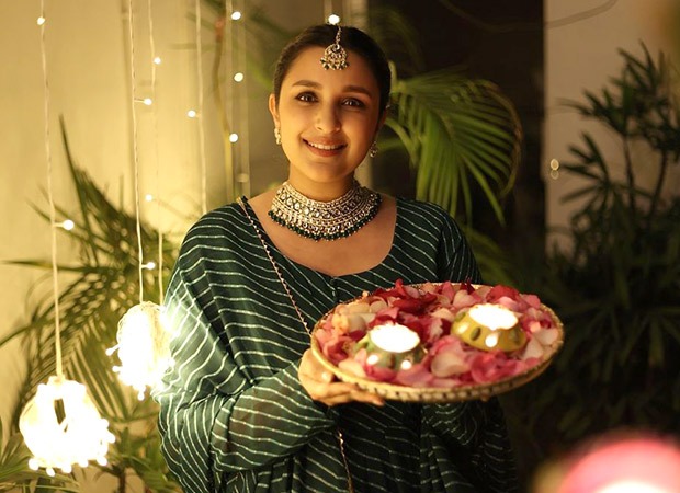 Parineeti Chopra Wishes A 'Chamkila Diwali', Looking Beautiful In Green Suit, See Pics