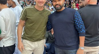 Skipper Rohit Sharma Encounters With Legendary Spanish Footballer Iker Casillas At NBA Abu Dhabi Games