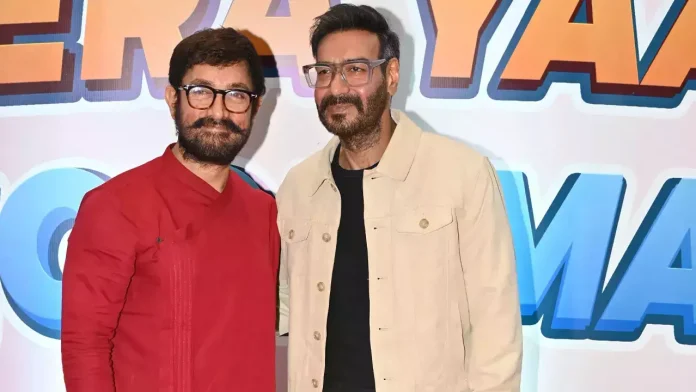 Aamir Khan, Ajay Devgn Nostalgic Reunion At 'Tera Yaar Hoon Main' Film Mahurat Ceremony