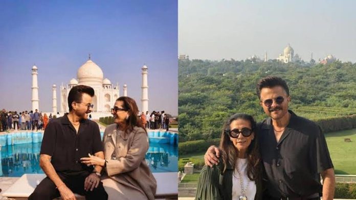 Anil Kapoor Treat Fans With Adorable Pictures With Wife Sunita At Taj Mahal