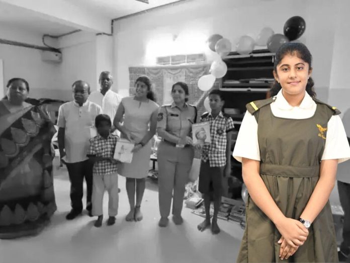 13-Year-Old Akarshana Sathish Establishes Her 18th Library at Sai Seva Sangh