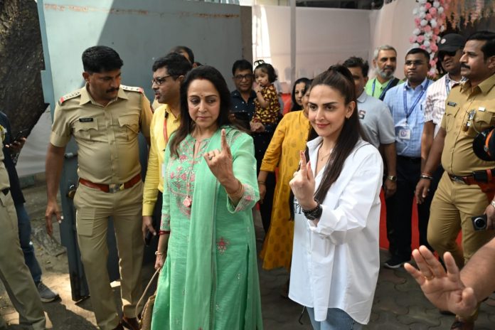 Hema Malini, Esha Deol Cast Vote In Maharashtra Polls, Urges Citizens To Vote