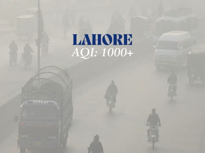 Lahore's AQI Peaks at 1,067 Amid Public Health Crisis