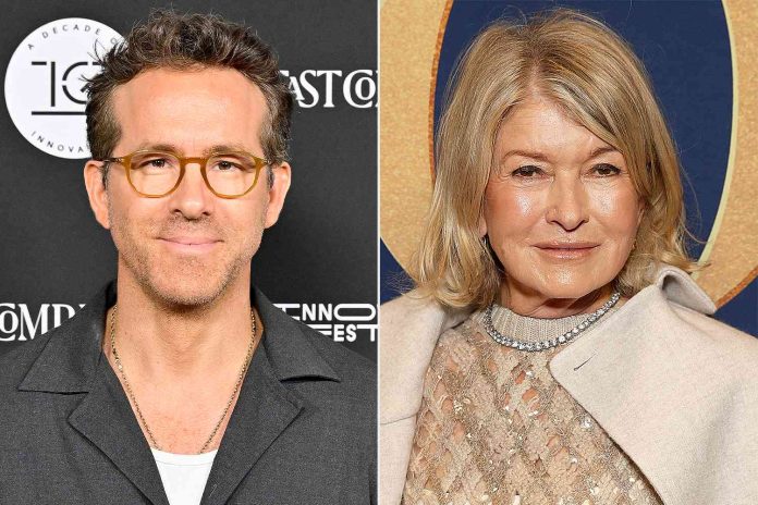 Ryan Reynolds Reacts To Martha Stewart For 