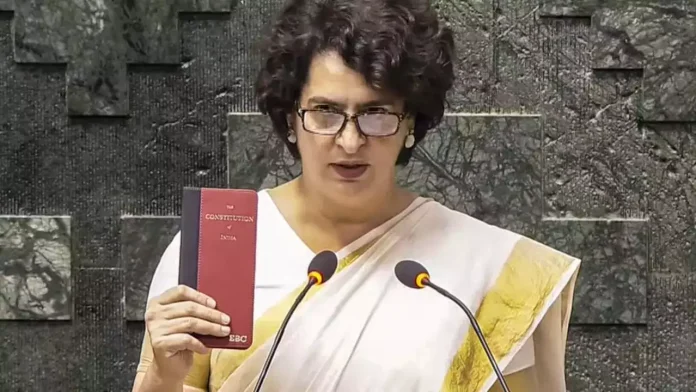 Take A Look At Priyanka Gandhi's Kerala Traditional 'Kasuva Saree' During Oath Ceremony